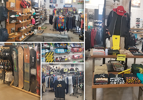 Harrisburg Sporting Goods-Snowboards-Skateboards at Fishbone Apparel Inc.