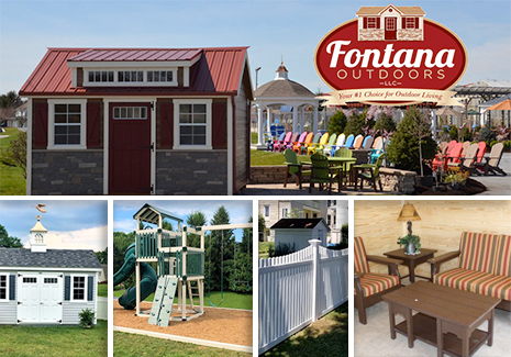 Sheds-Swing Sets-Fencing-Mulch-Fontana Outdoors LLC in Lebanon, PA Area